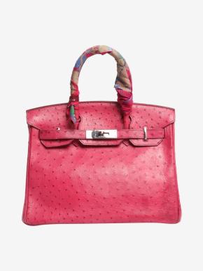 Hermes Pink Ostrich 2004 Birkin 30 6