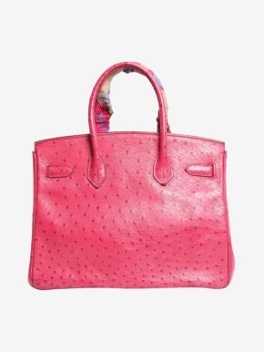 Hermes Pink Ostrich 2004 Birkin 30 7
