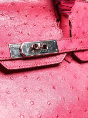 Hermes Pink Ostrich 2004 Birkin 30 8