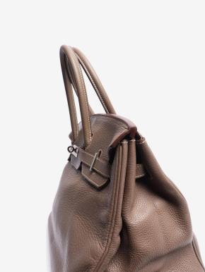 Hermes Etoupe Clemence 2008 Birkin 35 2