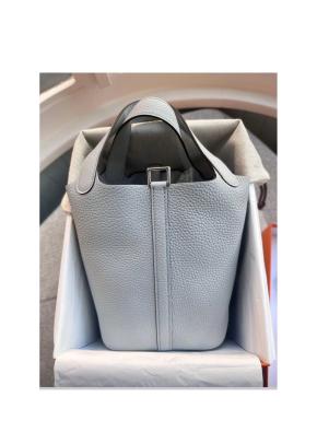 Hermes Bleu Pale Picotin 18 6