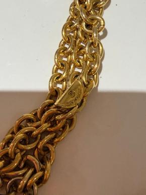 Chanel Vintage Gold Plated Necklace/Belt 2001 2