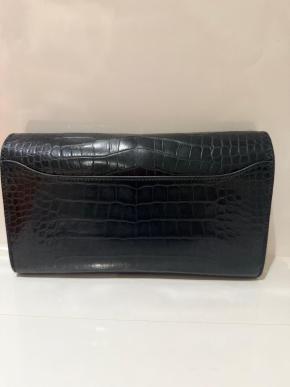 Hermes Alligator Black Constance Wallet 6