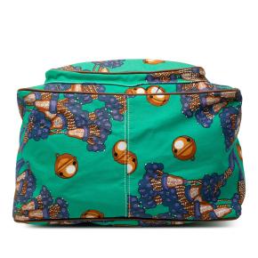 Loewe Green Coleccion Jerez Printed Canvas Travel Backpack 3