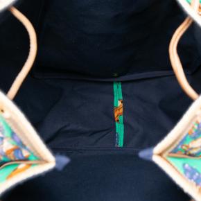 Loewe Green Coleccion Jerez Printed Canvas Travel Backpack 4