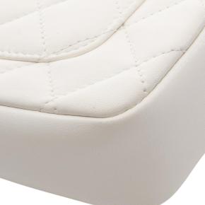 Chanel White Mini Rectangular Quilted Lambskin Heart Charms Flap 6