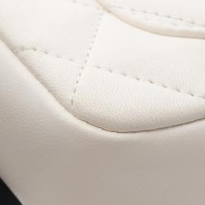 Chanel White Mini Rectangular Quilted Lambskin Heart Charms Flap 7