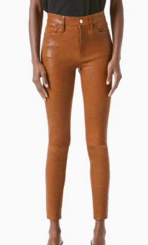 Frame Le High Skinny Leather Jeans 2