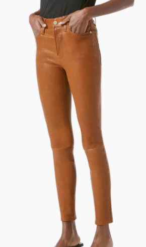 Frame Le High Skinny Leather Jeans 5