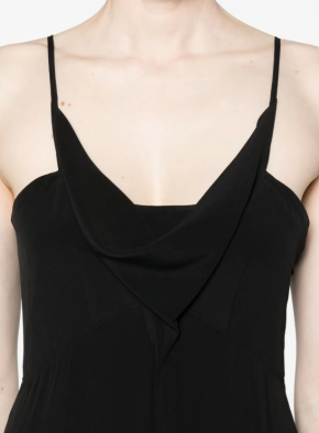 Isabel Marant Kapri Cowl-Neck Crepe Maxi Dress 5