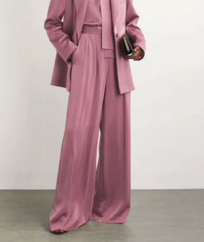 Alex Perry  Satin Crepe Wide-Leg Trousers 2