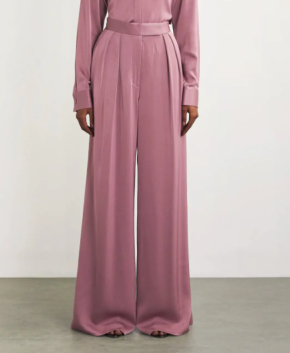 Alex Perry  Satin Crepe Wide-Leg Trousers 5