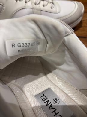 Chanel White CC Trainers 4