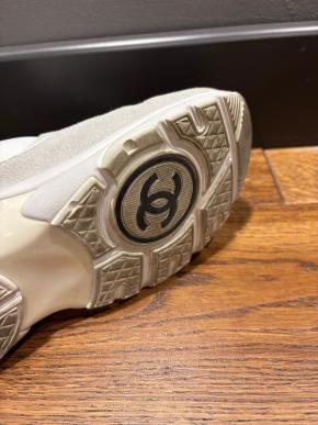 Chanel White CC Trainers 5