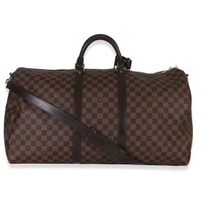 Louis Vuitton Damier Ebene Canvas Keepall Bandouliere 55 2