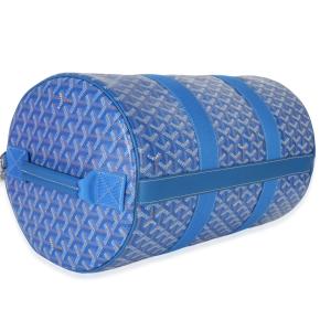Goyard Sky Blue Goyardine Barrel 40 Sports Bag 4