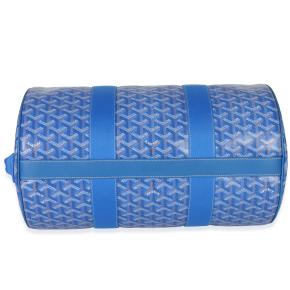 Goyard Sky Blue Goyardine Barrel 40 Sports Bag 6