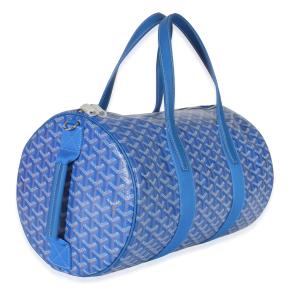 Goyard Sky Blue Goyardine Barrel 40 Sports Bag 2