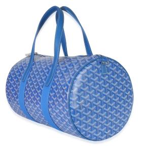 Goyard Sky Blue Goyardine Barrel 40 Sports Bag 3
