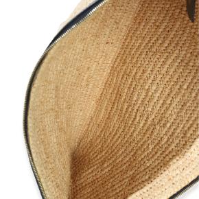 Celine  Raffia Sequin Logo Clutch 5