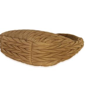 Miu Miu Brown Suede Matelasse Wander Hobo 7