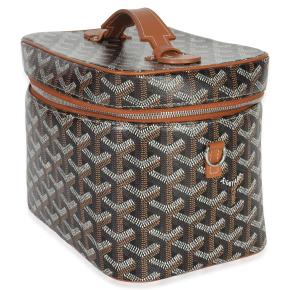 Goyard Gold Black Goyardine Canvas Muse Vanity Case 3