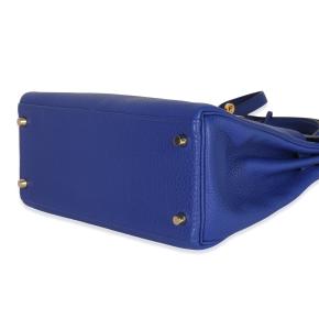 Hermès Bleu Electrique Togo Retourne  GHW Kelly 28 5