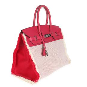 Hermès  Swift Twill H Fray Fray Birkin 35 PHW 3