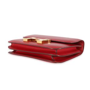 Hermès Rouge Casaque Swift Constance 18 GHW 6