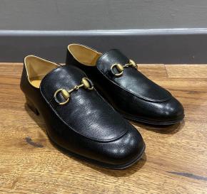 Gucci Black Leather Loafers 2