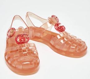 Gucci Orange Plastic Sandals 2