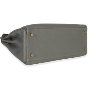 Hermès Kelly 28 Gris Meyer Clemence GHW 5