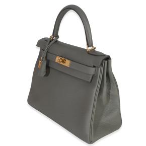 Hermès Kelly 28 Gris Meyer Clemence GHW 3