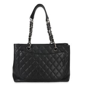 Chanel  Large Quilted Caviar Grand Shopper Tote 2