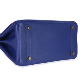 Hermès  Epsom Birkin 30 GHW Bleu Electrique 7