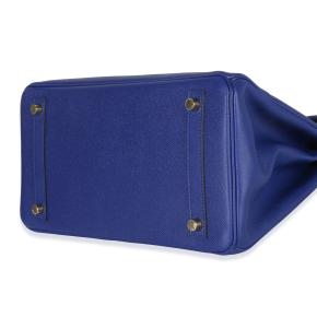 Hermès  Epsom Birkin 30 GHW Bleu Electrique 6