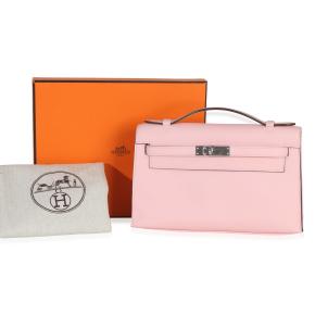 Hermès Swift Kelly Pochette Rose Sakura PHW 5