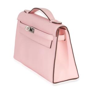 Hermès Swift Kelly Pochette Rose Sakura PHW 4