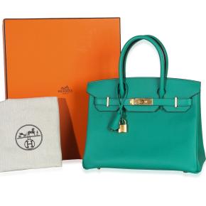 Hermès Epsom Birkin 30 Vert Jade GHW 5