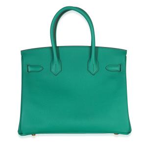 Hermès Epsom Birkin 30 Vert Jade GHW 2