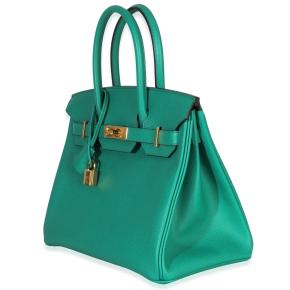 Hermès Epsom Birkin 30 Vert Jade GHW 3