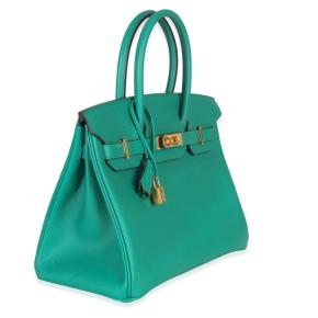 Hermès Epsom Birkin 30 Vert Jade GHW 4