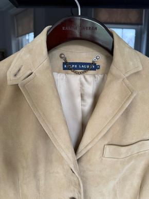 Ralph Lauren Beige Suede Blazer 5