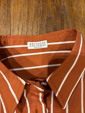 Brunello Cucinelli Striped Cotton Shirt 4