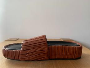 NEOUS Tan Brown Leather Slides 6