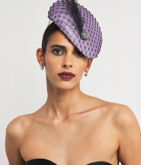 Victoria Grant Feathered Sinamay Fascinator 4