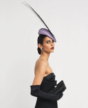 Victoria Grant Feathered Sinamay Fascinator 3