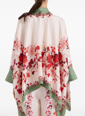 La Double J Foulard Silk Twill Shirt Woodland Placee 3