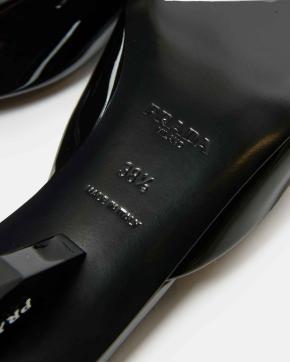 Prada Black Heeled Mules 6