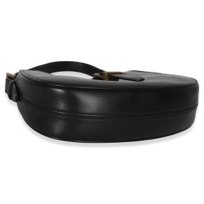 Saint Laurent Smooth Black Calfskin Le Fermoir Hobo 6